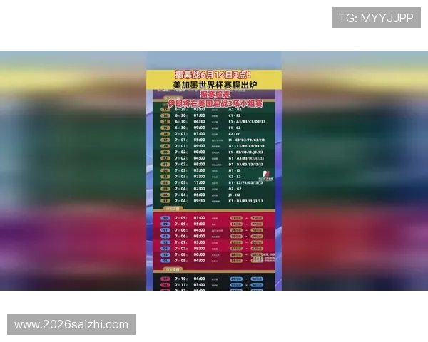 美加墨世界杯赛程时间表最新更新，比赛时间、对阵安排及重要赛事提醒
